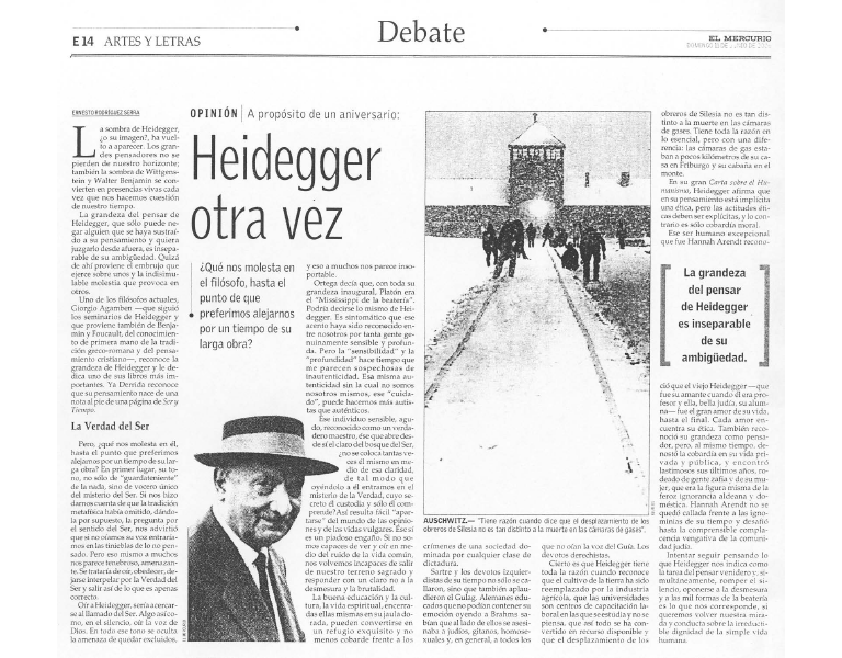 Heidegger otra vez