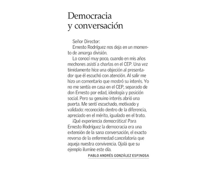Democracia y conversación