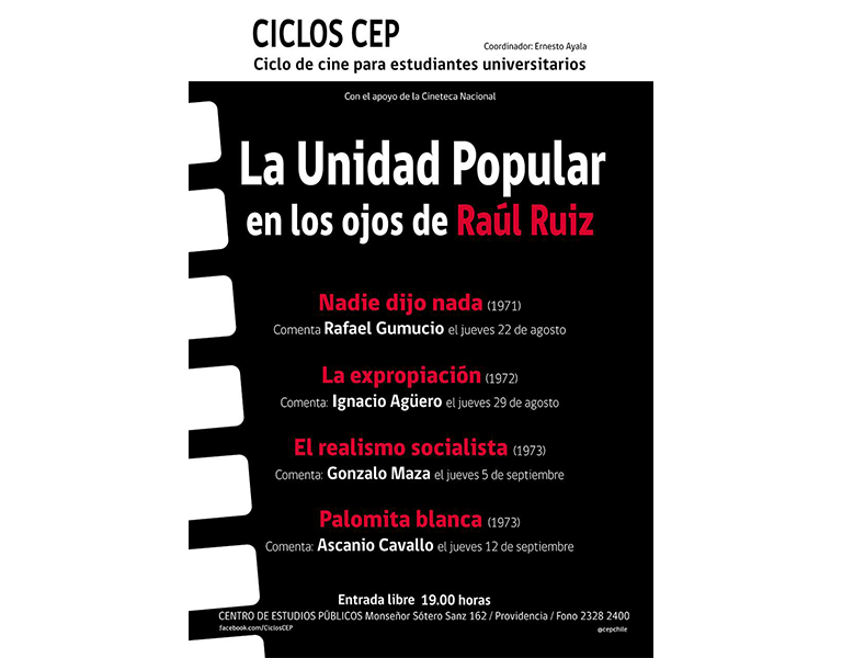 La Unidad Popular en los ojos de Raúl Ruiz